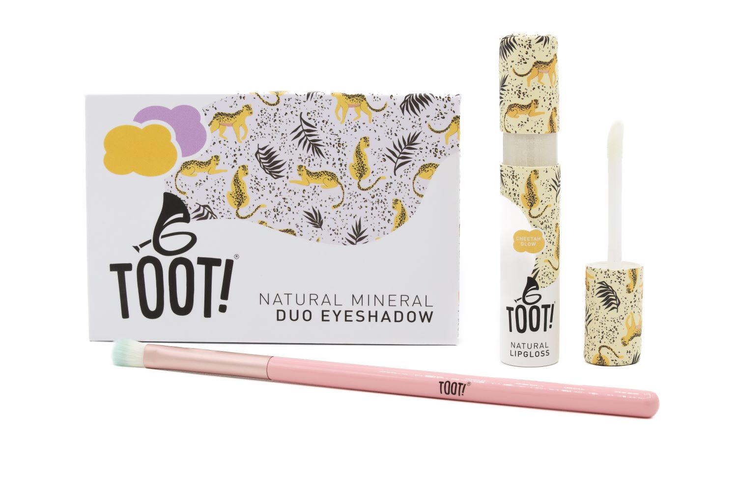 Toot! Flamingo Kiss Natural Makeup Box Set - Set, 6 Products