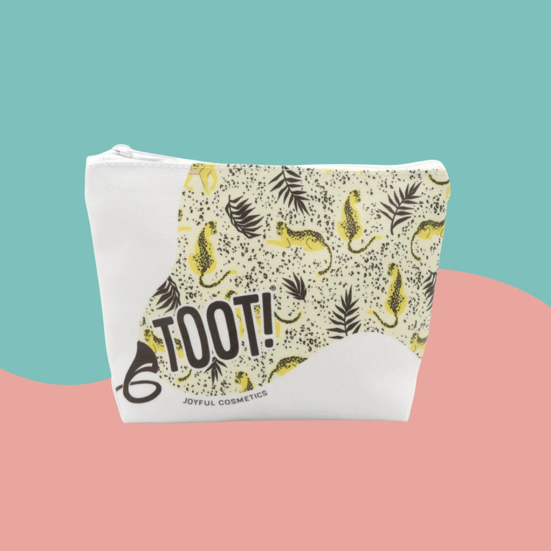 Cheeky Cheetah Makeup Bag