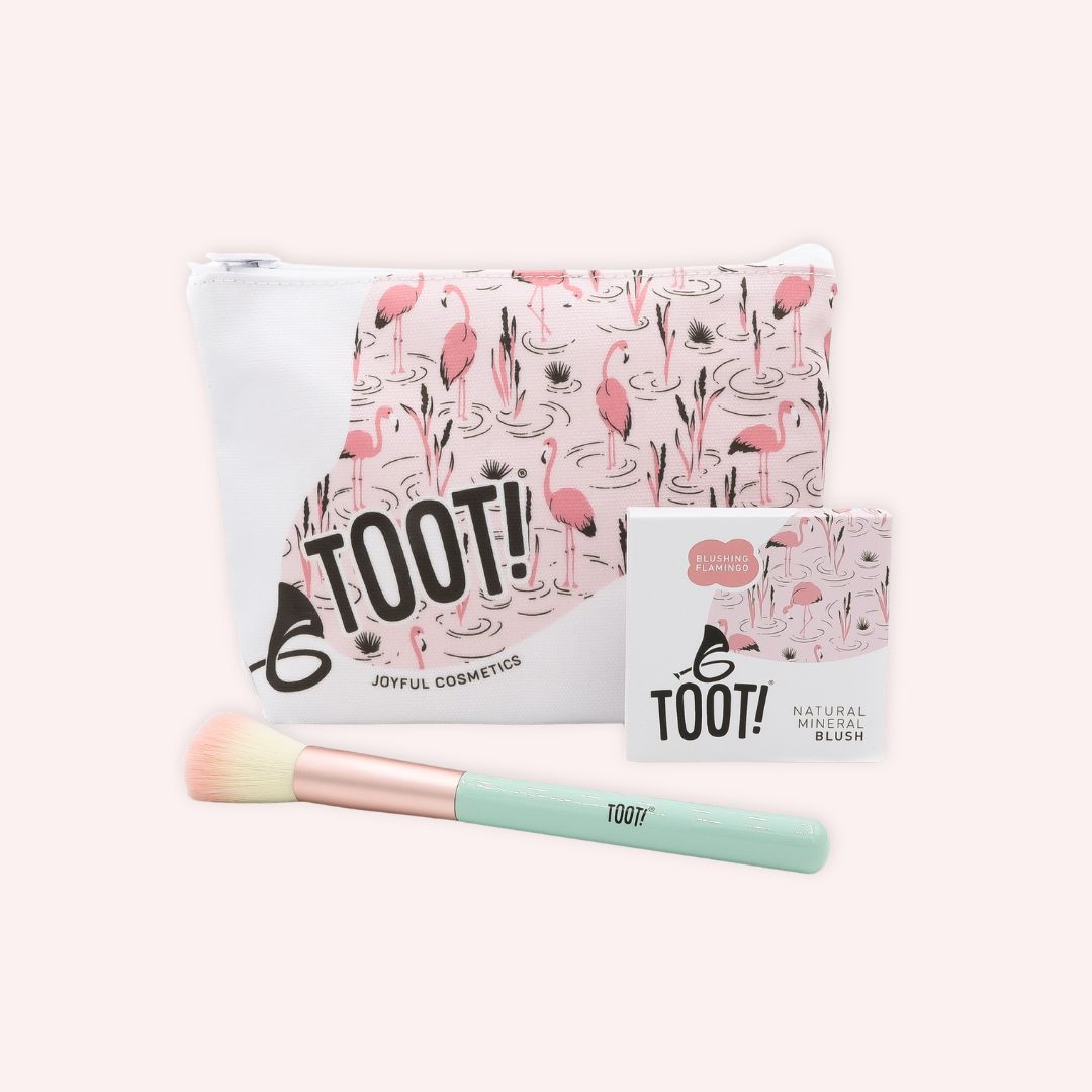 Blushing Flamingo Blush Bag Set