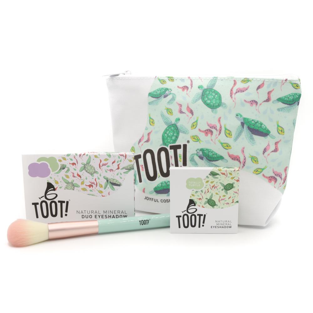 TOOT Natuurlijke Duo Oogschaduw - Lila & Groen - toot.nl - Natuurlijke make-up - Kindermake-up - Kinder make-up - Cadeau voor meisje